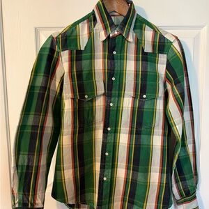 Vintage Gitman Bros. Plaid Button-Down Shirt | Made in USA | Size Small